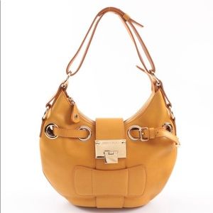 Jimmy Choo yellow leather bag